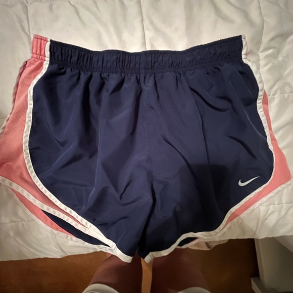 Nike Pants - Nike Women's Navy and Pink Running Shorts Size XL